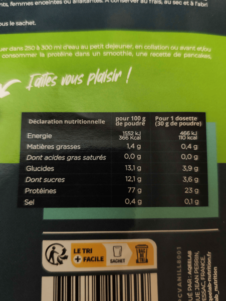 composition whey Aqeelab