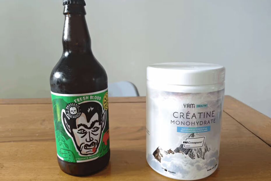 Cr&eacute;atine et Alcool