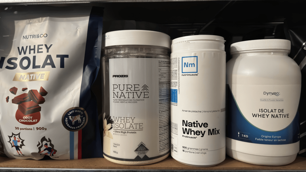 conservation whey prot&eacute;ine dans un endroit sec
