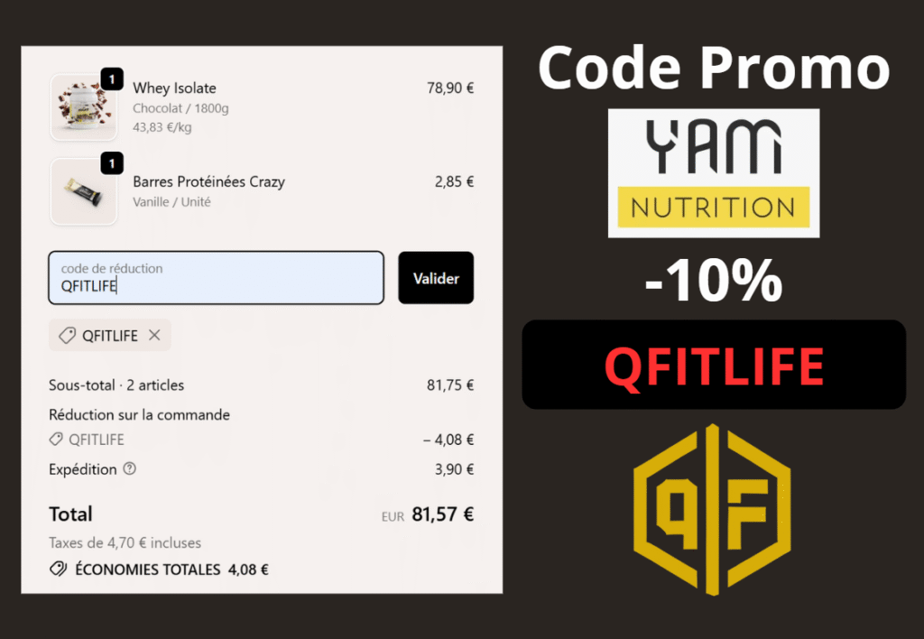 code promo yam nutrition