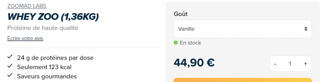 Avis Whey Zoomad Labs 