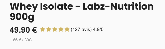 Avis Whey Labz Nutrition