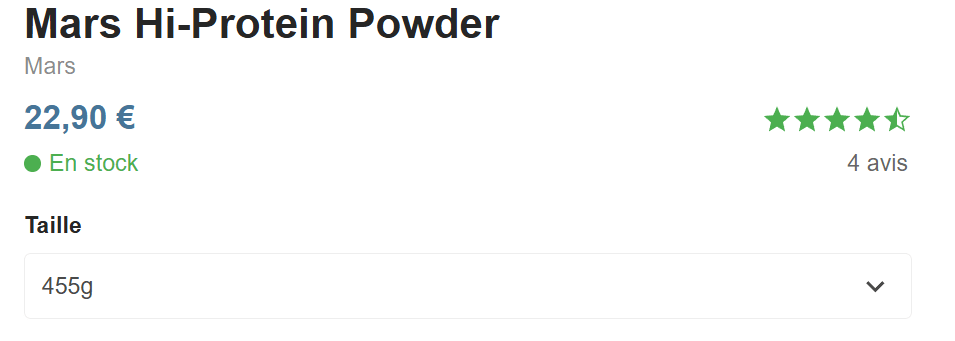 Avis Whey Mars