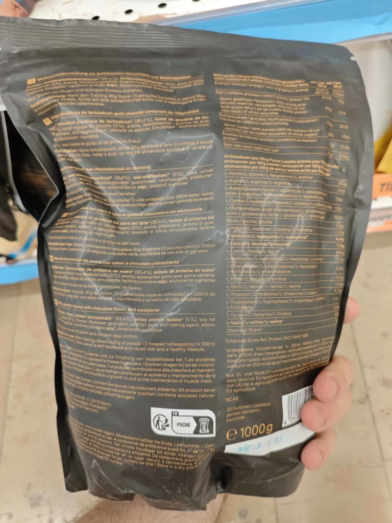 composition Whey proteine Nu3