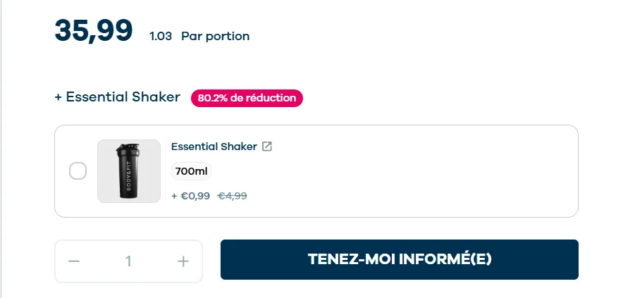 prix Whey Body and Fit