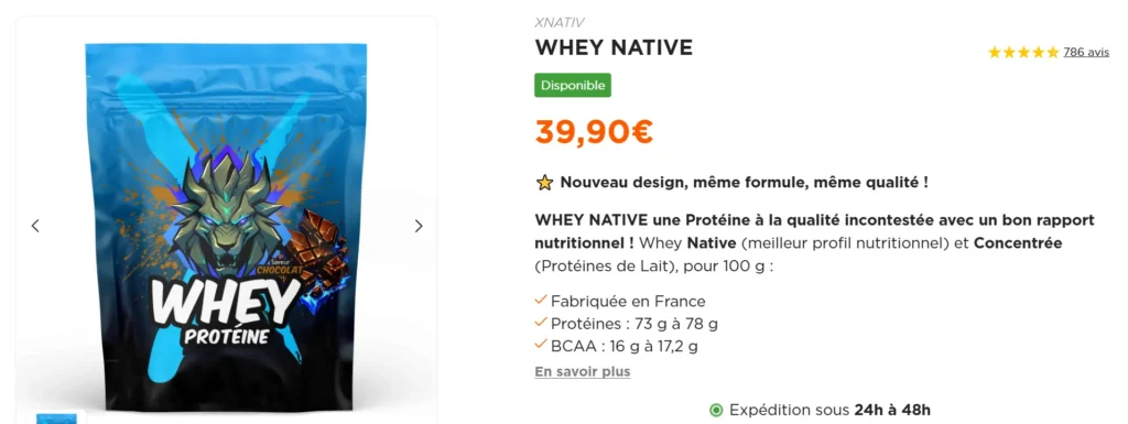prix Whey Xnativ