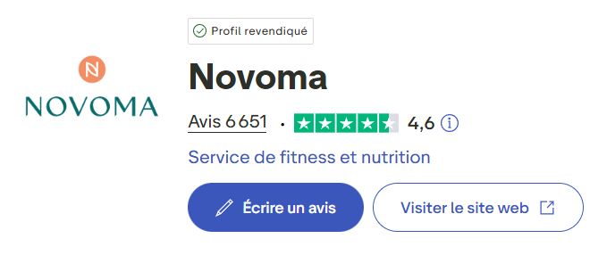 avis Trustpilot Novoma