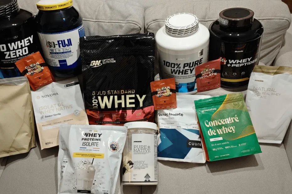 Les 30 meilleures whey que j'ai test&eacute;s pour r&eacute;aliser mon classement complet