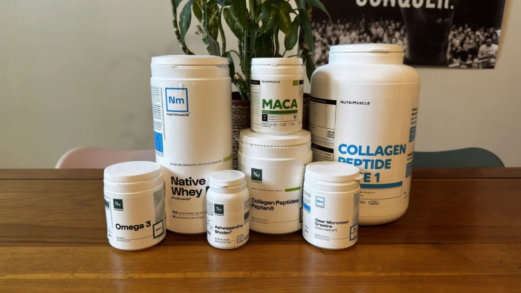 Les produits Nutrimuscle que j'ai test&eacute;s pour cet article