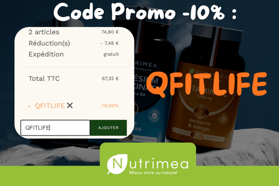 code promo nutrimea influenceur -10% de r&eacute;duction valide