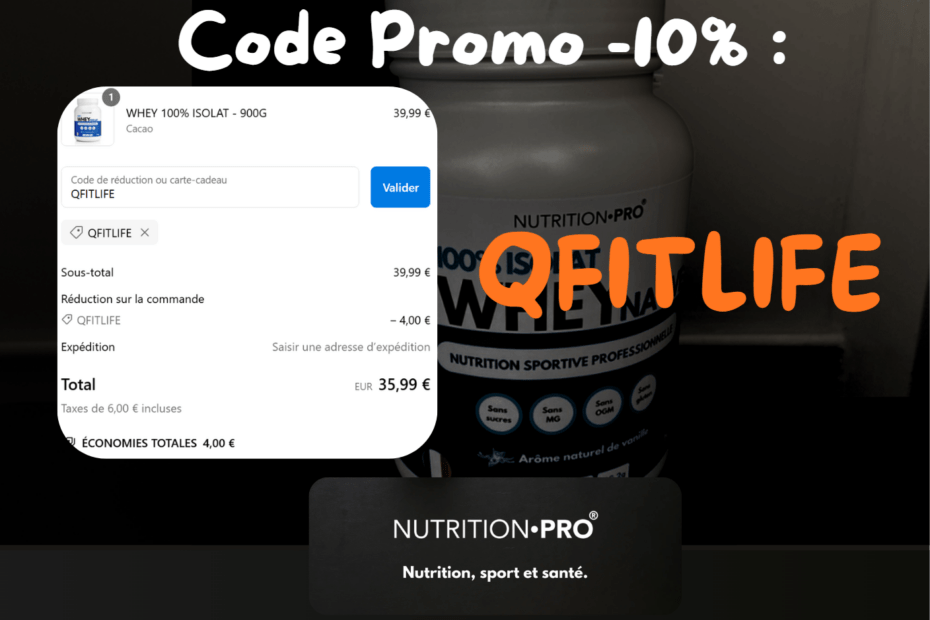 code promo nutriition.pro influenceur -10% de r&eacute;duction valide