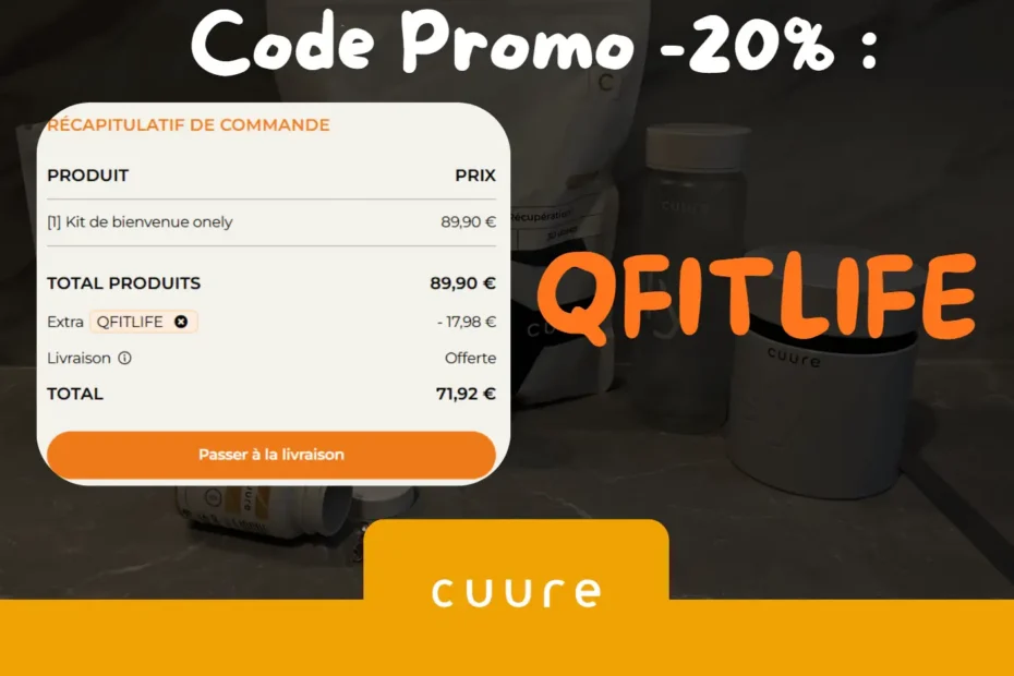 code promo cuure influenceur -20% de réduction valide