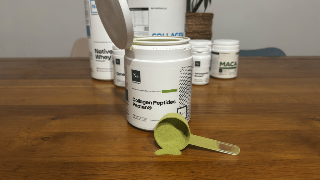 mon test du collag&egrave;ne Nutrimuscle gout matcha