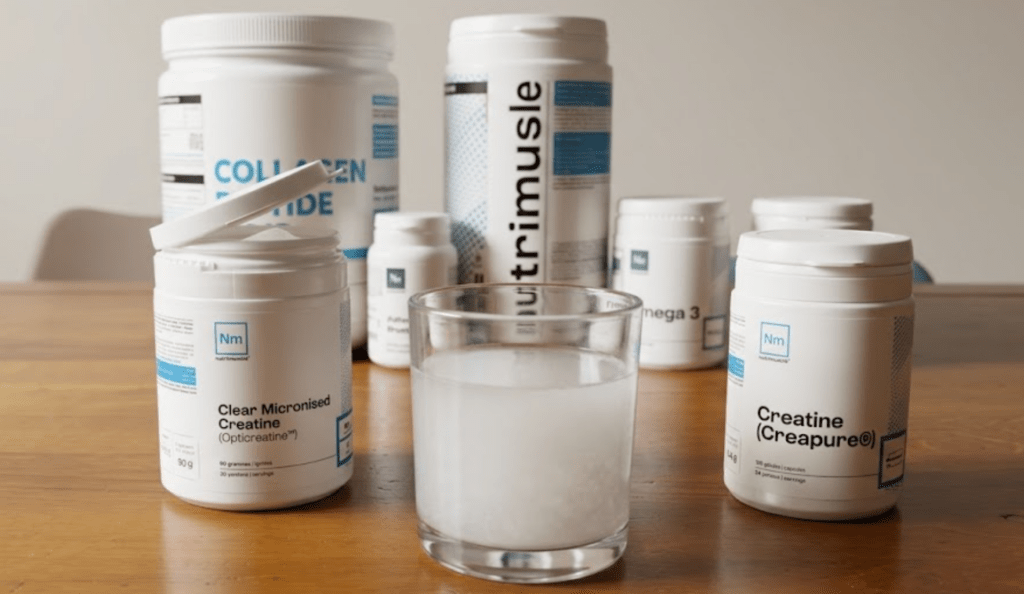 la gamme de cr&eacute;atine Nutrimuscle avec les produits que j'ai test&eacute;s.
