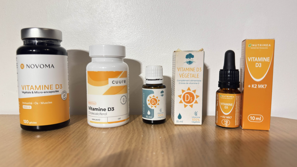 Les meilleures vitamines D que j'ai test&eacute; dans mon laboratoire