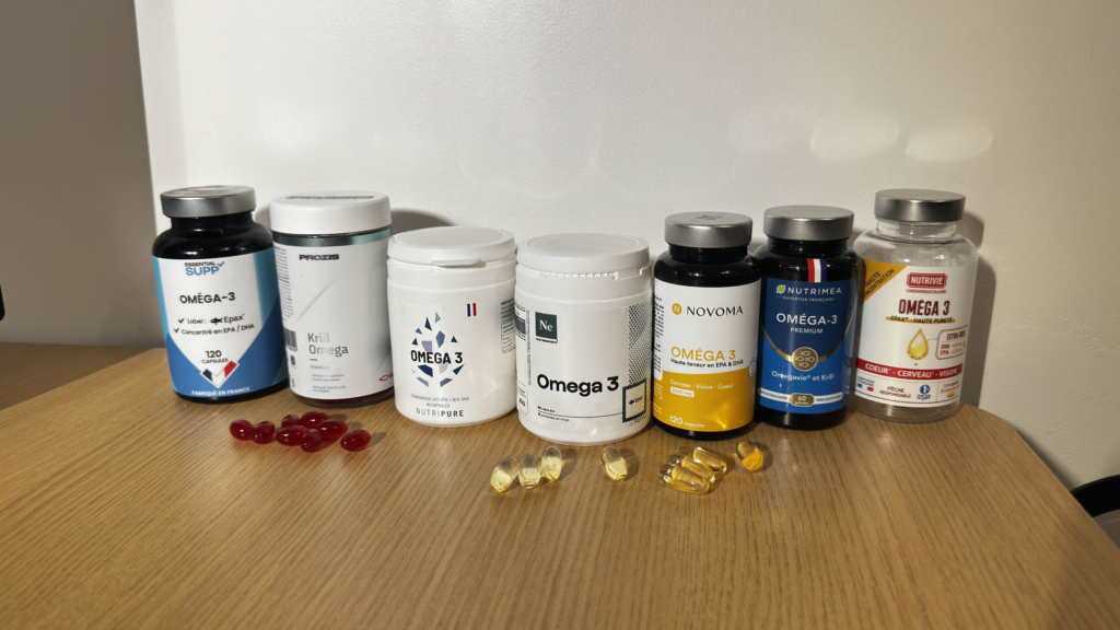 Les meilleurs marques om&eacute;ga 3 que j'ai tester dans mon laboratoire