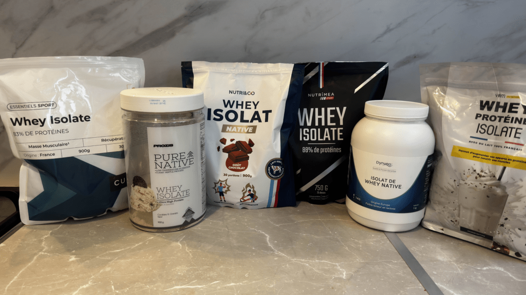Les 10 marques de whey isolate que j'ai test&eacute;es pour faire ce classement complet 