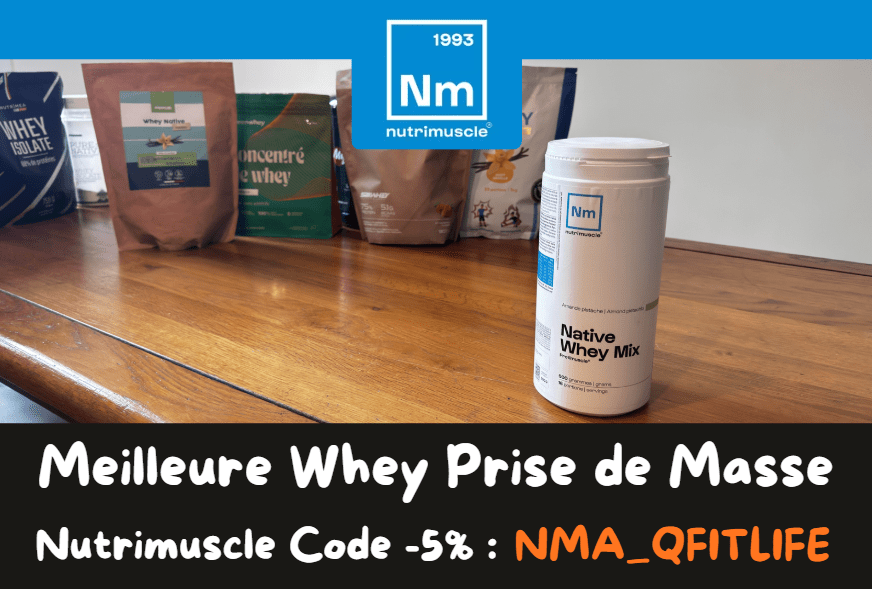 La whey protimuscle de Nutrimuscle est la meilleure pour la prise de masse