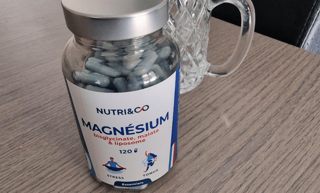 Magnésium nutri&co sur ma table dans ma cuisine