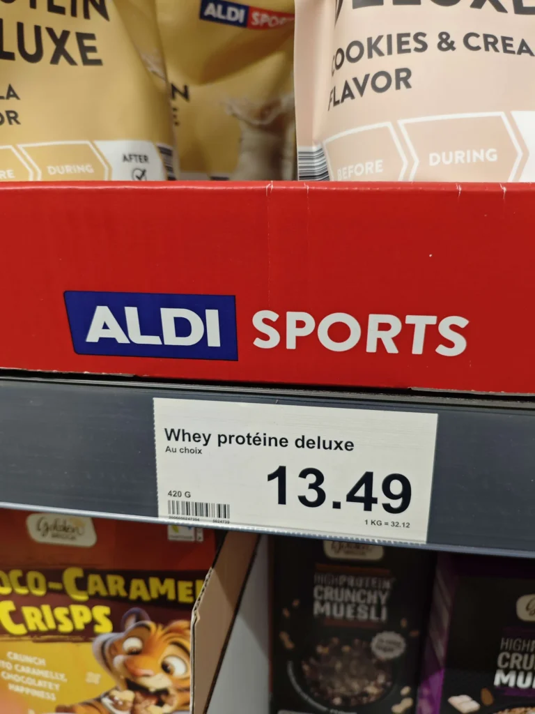 prix whey Aldi Sports