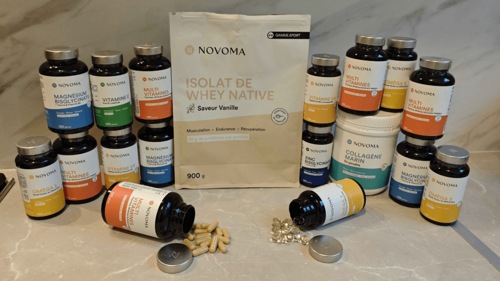Les produits Novoma que j'ai test&eacute; pour r&eacute;diger cet article