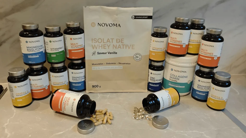 Les produits Novoma que j'ai testé pour rédiger cet article