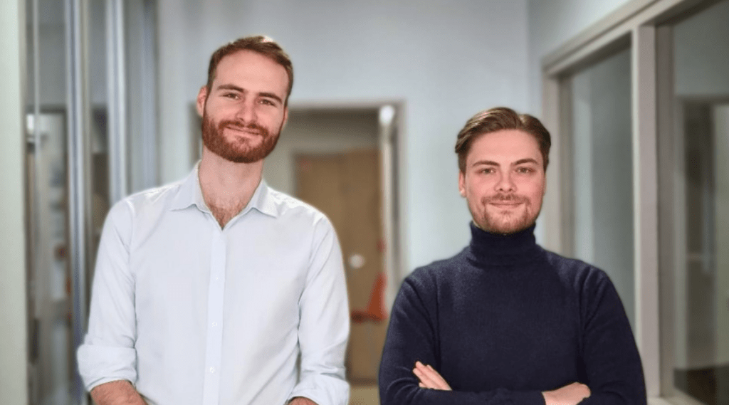 Les cr&eacute;ateurs de la marque Amoseeds Boris Schottey (&agrave; droite), et Lo&iuml;c Dibon