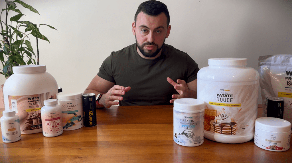 Les produits Yam Nutrition que j'ai test&eacute;s en vid&eacute;o pour cet article