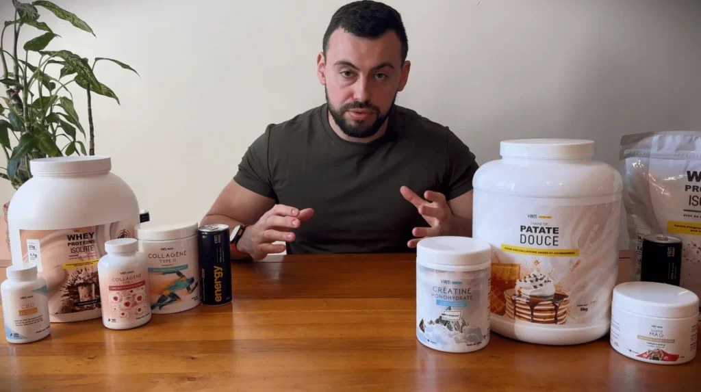 Les produits Yam Nutrition que j'ai test&eacute;s en vid&eacute;o pour cet article