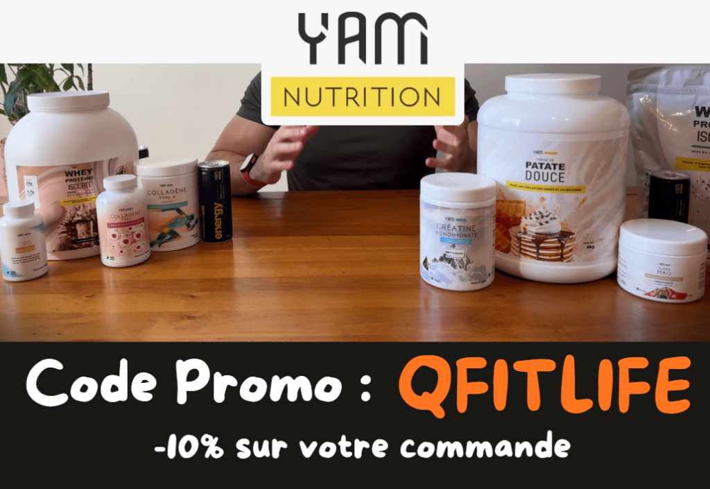 Les produits Yam nutrition que j'ai test&eacute;s avec mon code promo