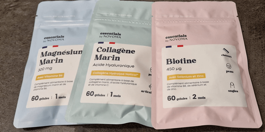 la gamme novoma essentiel avec la Biotine Novoma