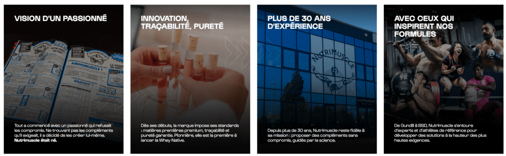 composition de la marque Nutrimuscle