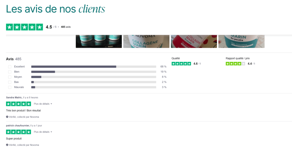 Avis Collagène Marin Novoma