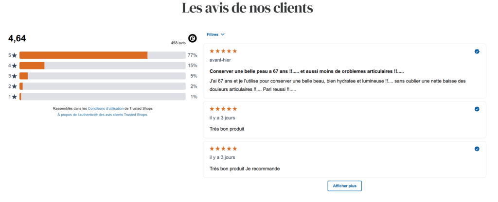 Avis Collagène Argalys