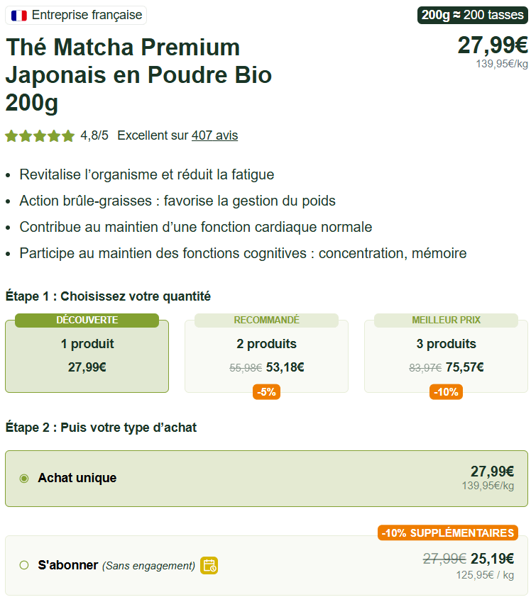 prix matcha amoseeds