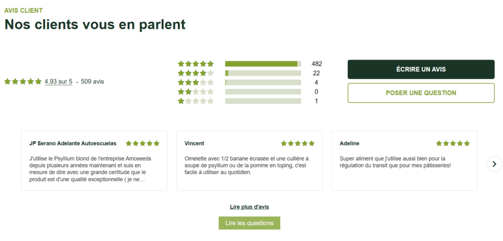 avis client psyllium Amoseeds