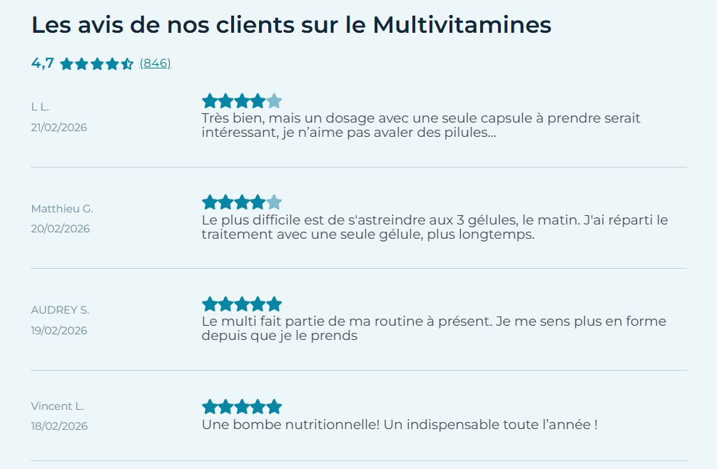 avis client Multi Nutri&Co