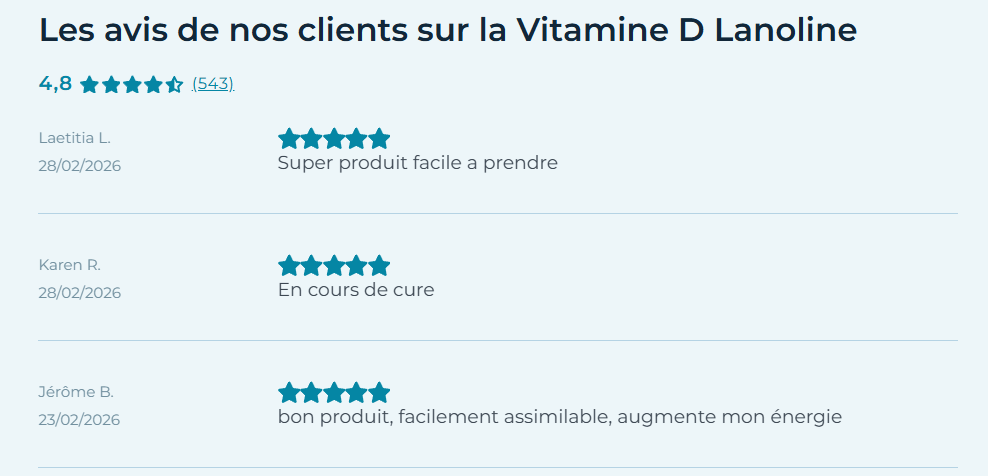 avis clients vitamine d nutri&co