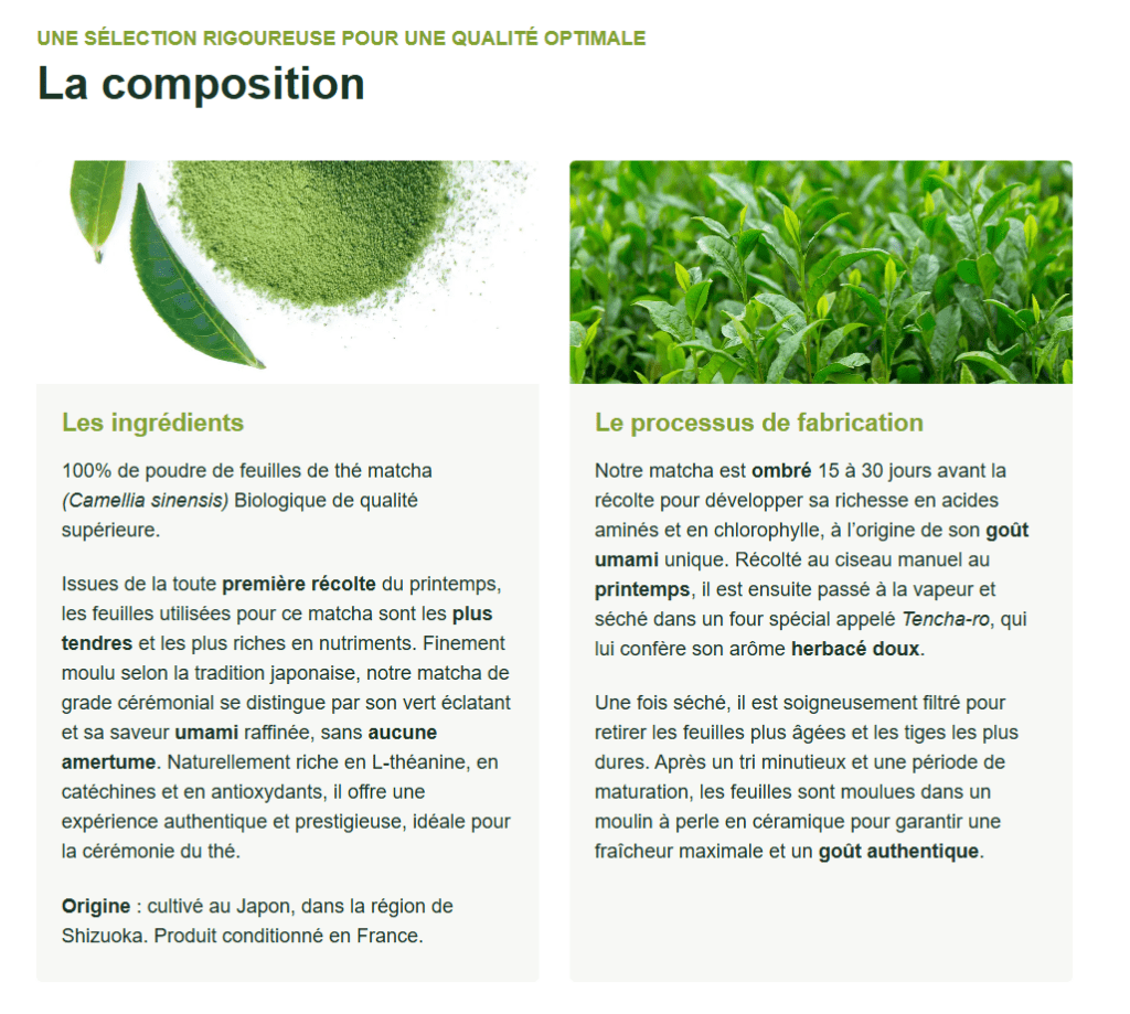 composition Matcha Amoseeds