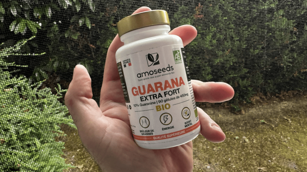 Mon test avec le Guarana en gélules Amoseeds dans ma main