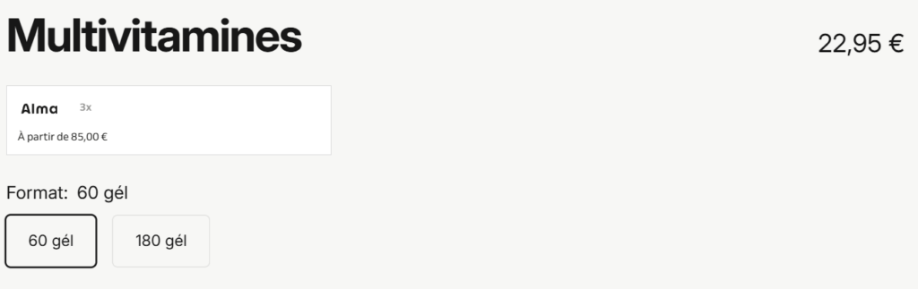 prix multivitamines Broadwhey