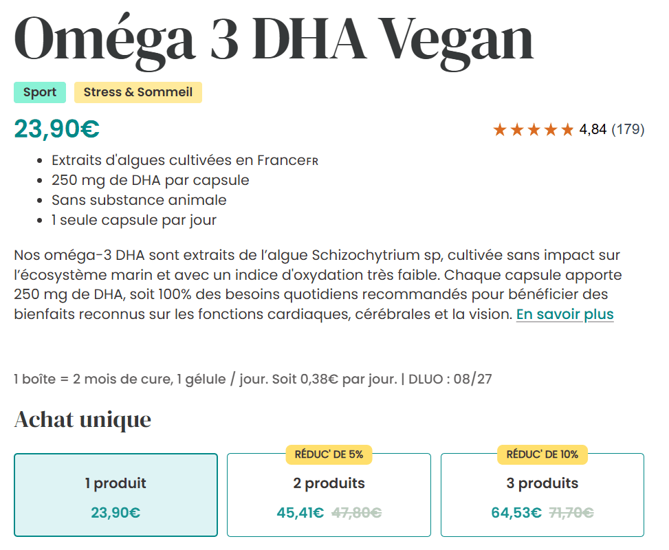 avis clients om&eacute;ga 3 Argalys