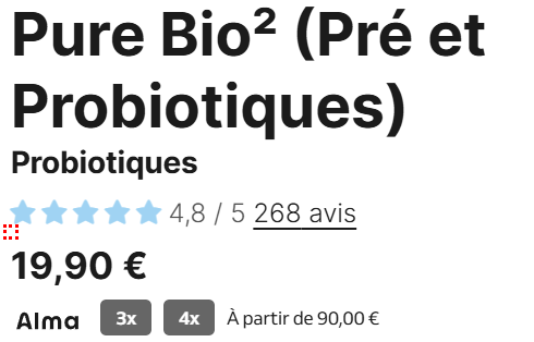 prix probiotiques Nutripure