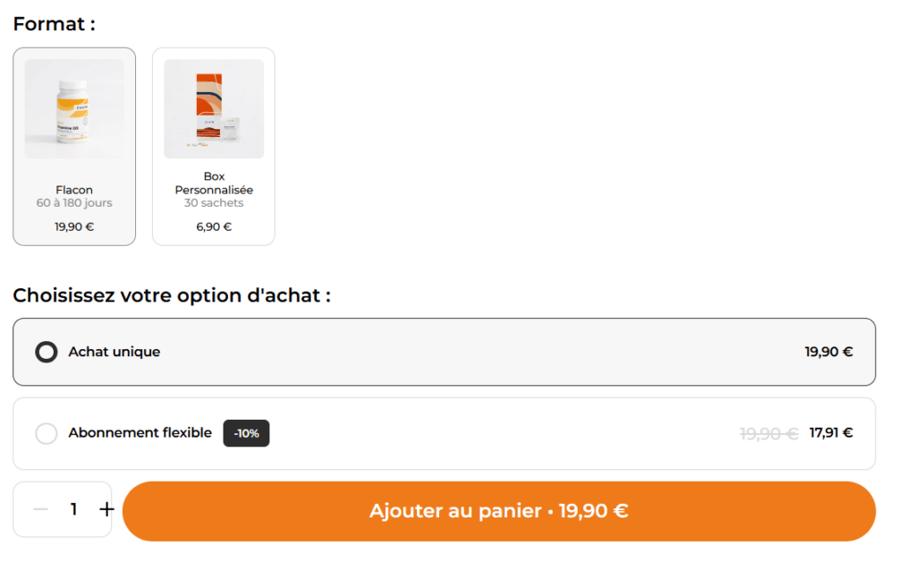 prix vitamine d3 Cuure