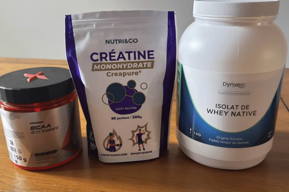 les compl&eacute;ments whey cr&eacute;atine et bcaa que je pr&eacute;f&egrave;res