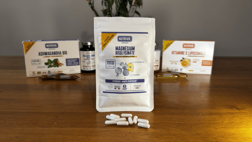 Magn&eacute;sium Bisglycinate + B6 + Taurine Nutrivie