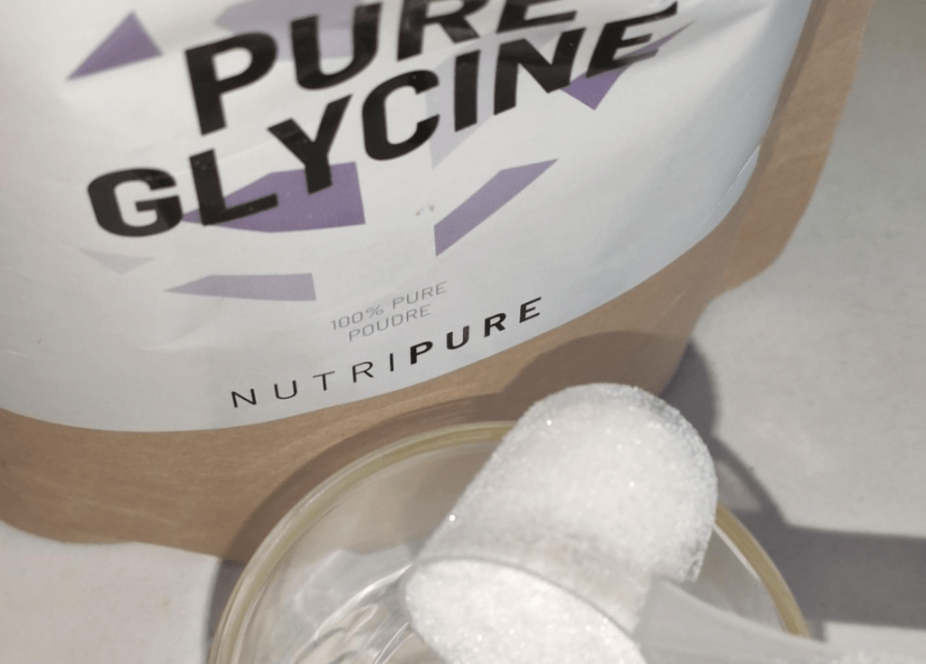poudre de glycine Nutripure dans mon verre