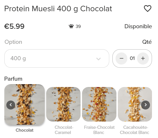 prix muesli prot&eacute;in&eacute; Prozis