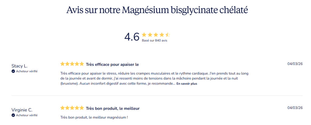 avis clients magnesium Dynveo
