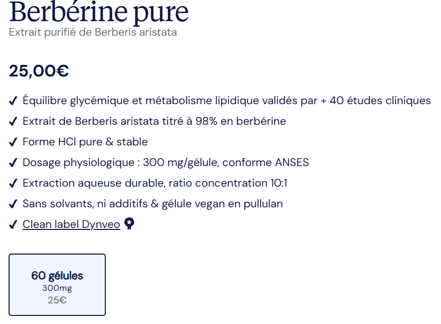 prix Berb&eacute;rine Dynveo